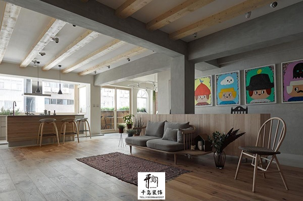 開放格局，光線自由流動(dòng)