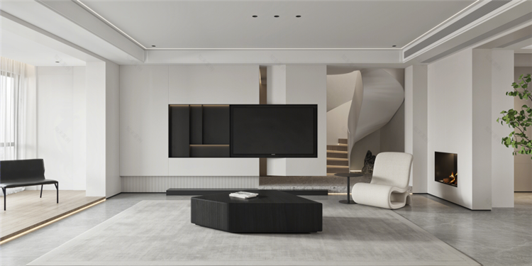 洛陽(yáng)室內(nèi)裝修設(shè)計(jì)公司，極簡(jiǎn)風(fēng)客廳裝修案例