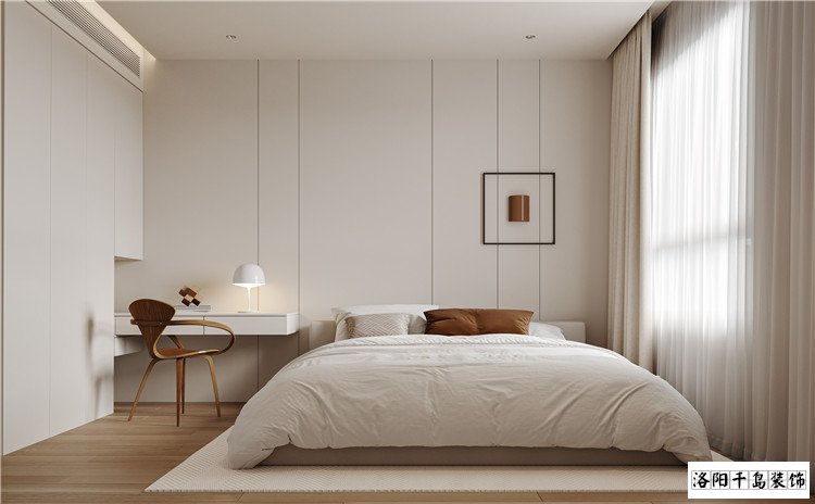 洛陽現(xiàn)代風臥室裝修實景案例